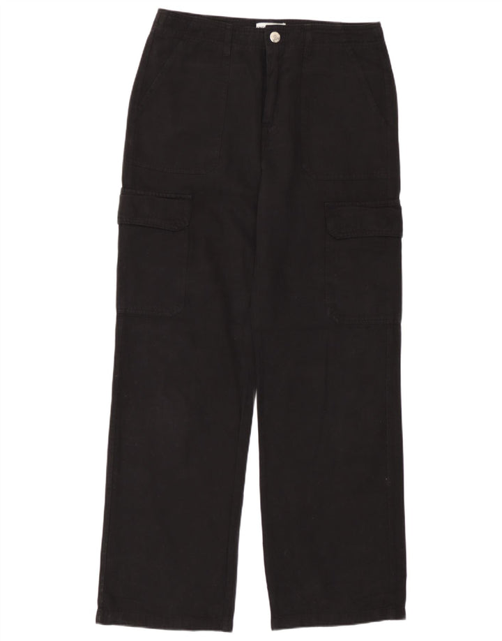 Zara Dame Straight Cargo Bukser EU 40 Medium W30 L30 Sort