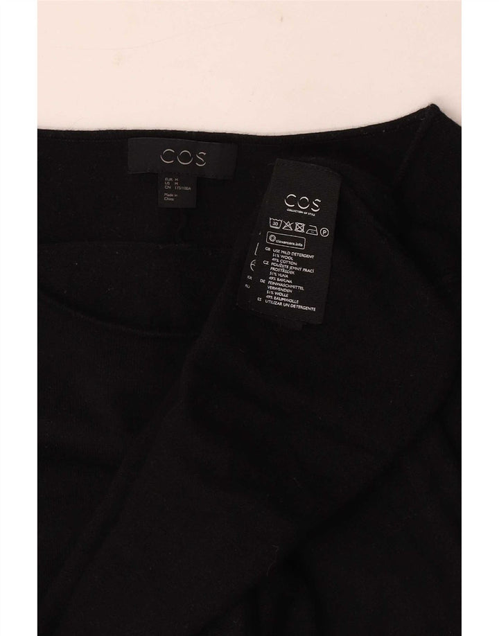Cos Dame Boat Neck Jumper Sweater UK 14 Medium Sort Uld