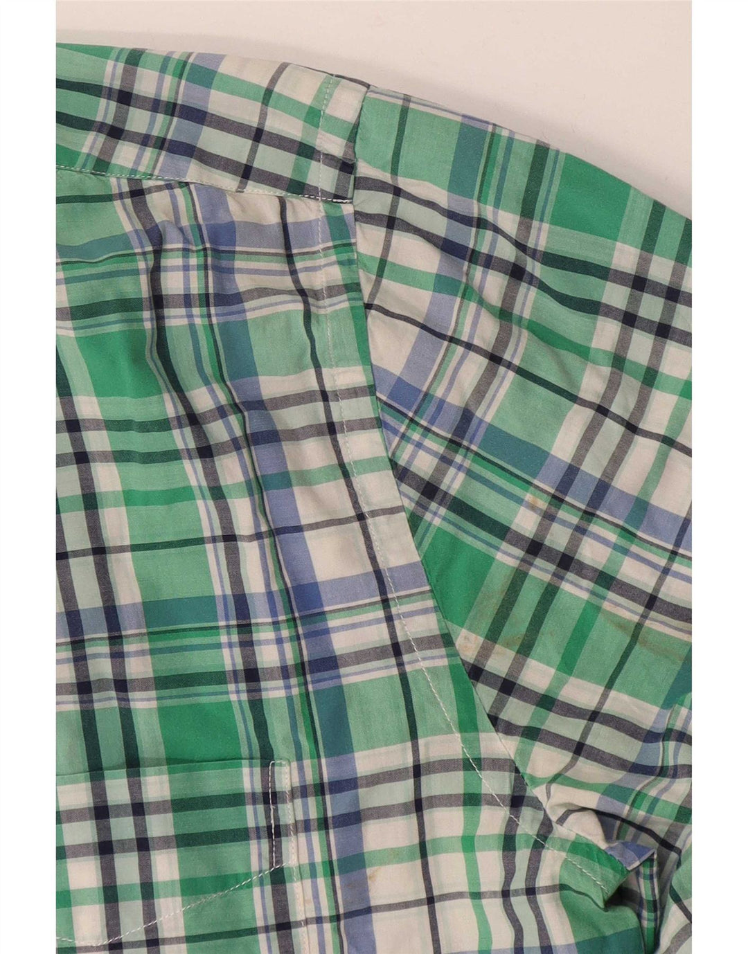 Gant herreskjorte stor grøn plaid bomuld