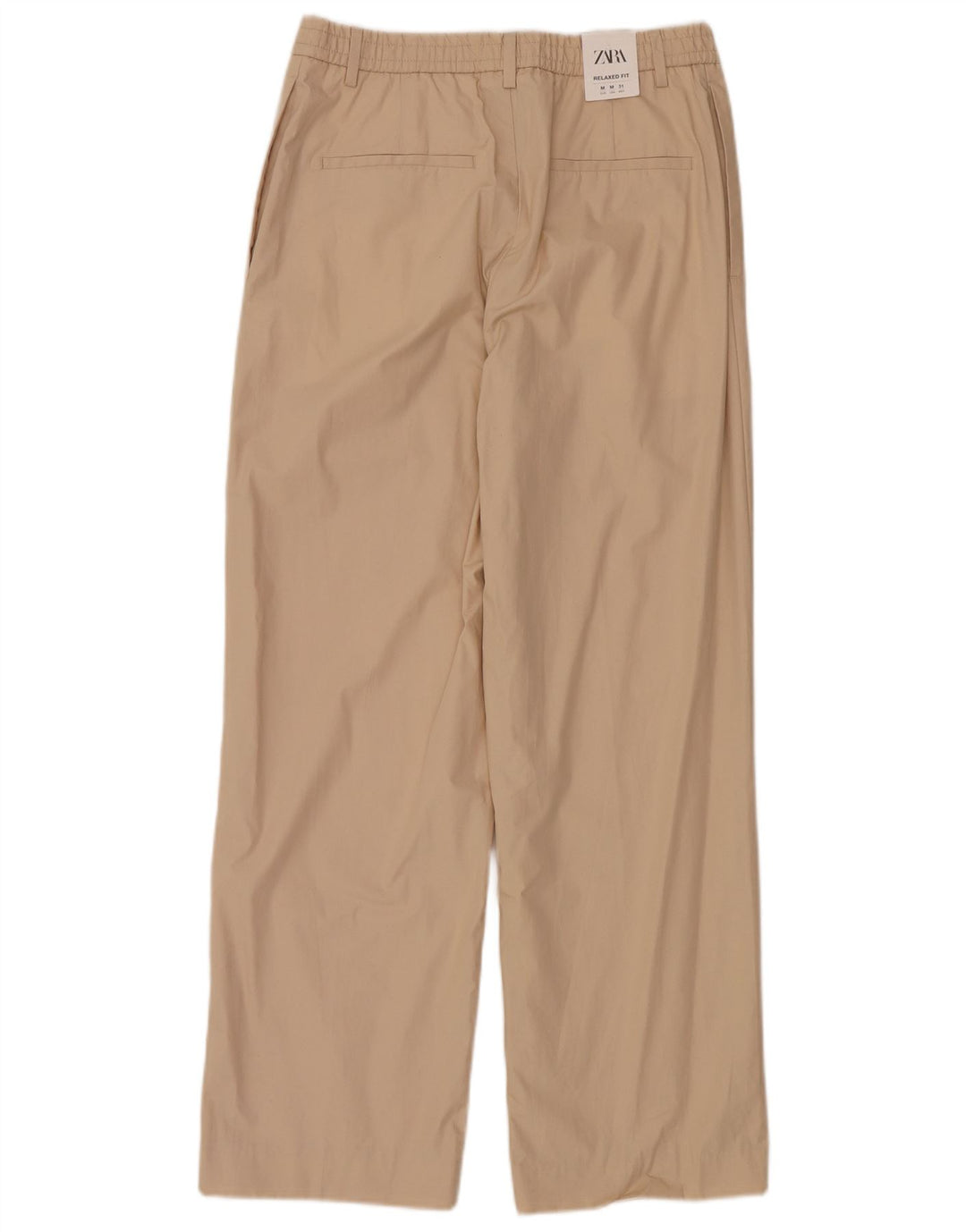 Zara Herre Chinobukser med brede ben Medium W31 L30 Beige