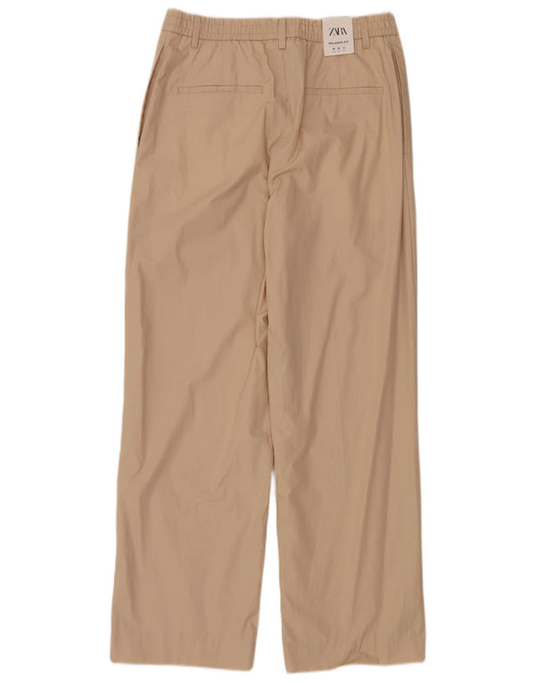 Zara Herre Chinobukser med brede ben Medium W31 L30 Beige