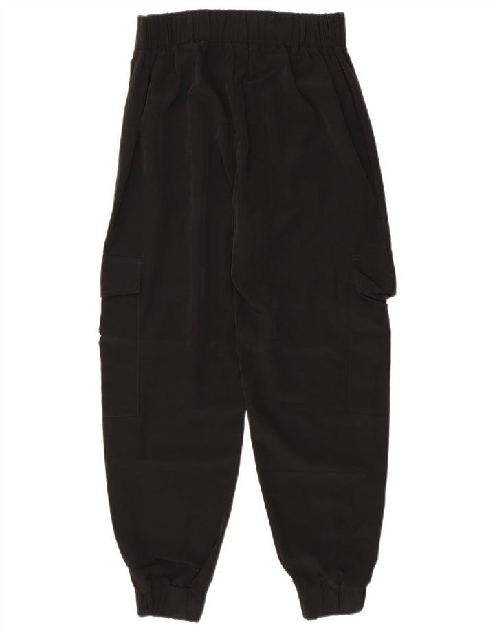 Zara Joggers Cargo Bukser XS W24 L25 Sort polyester