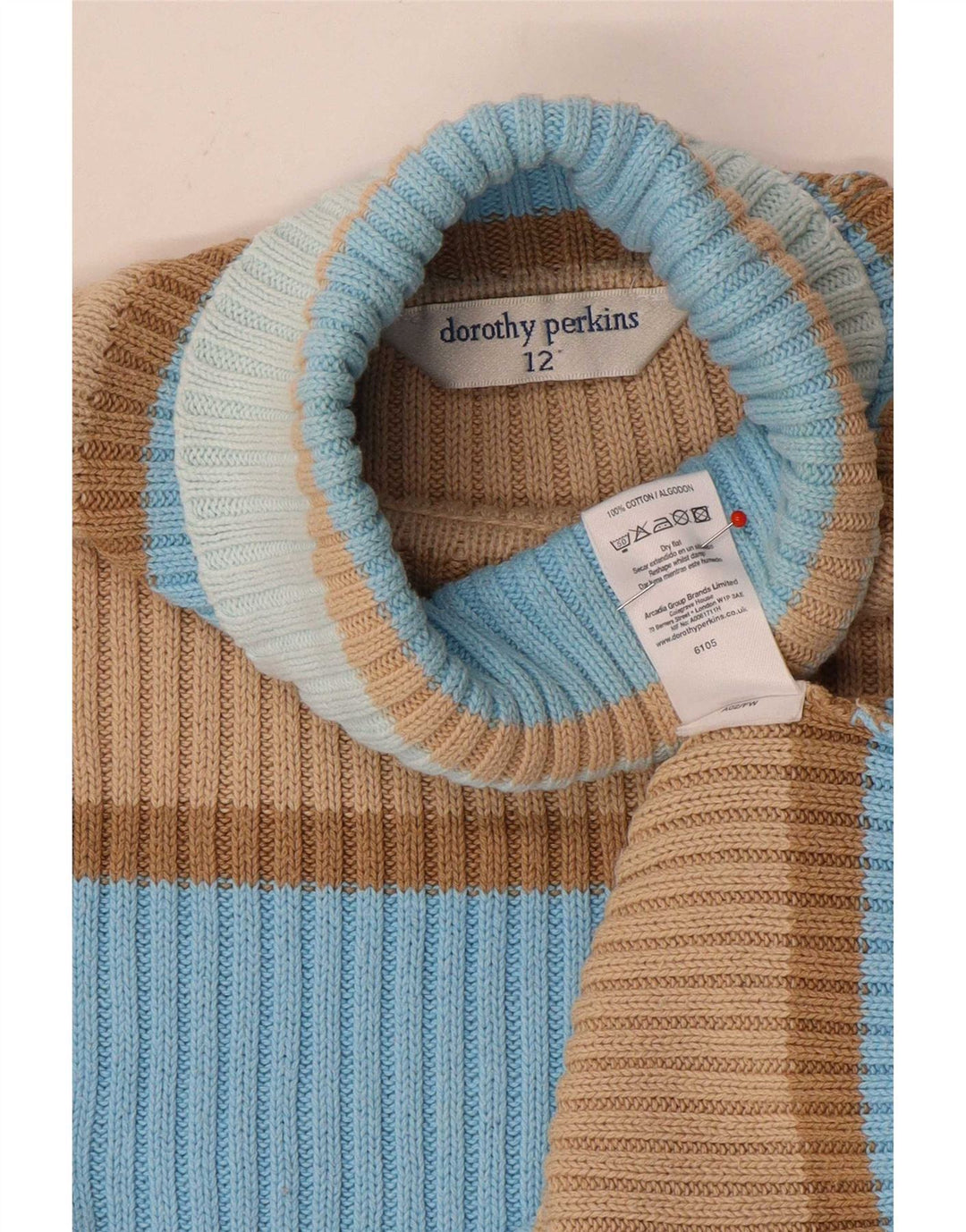 Dorothy Perkins Dame Rullehals Sweater UK 12 Medium Flerfarvet