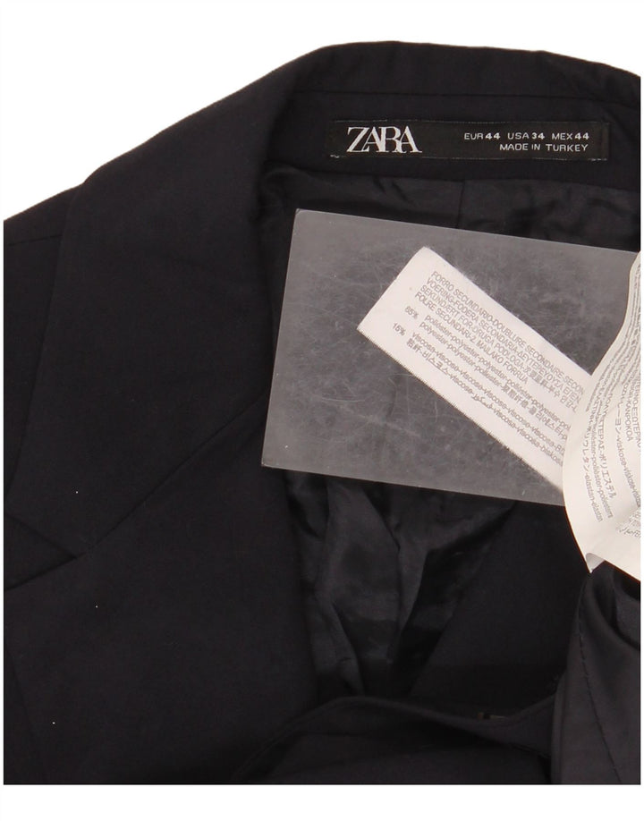Zara Herre 2-knaps blazerjakke EU 44 XS Marineblå polyester