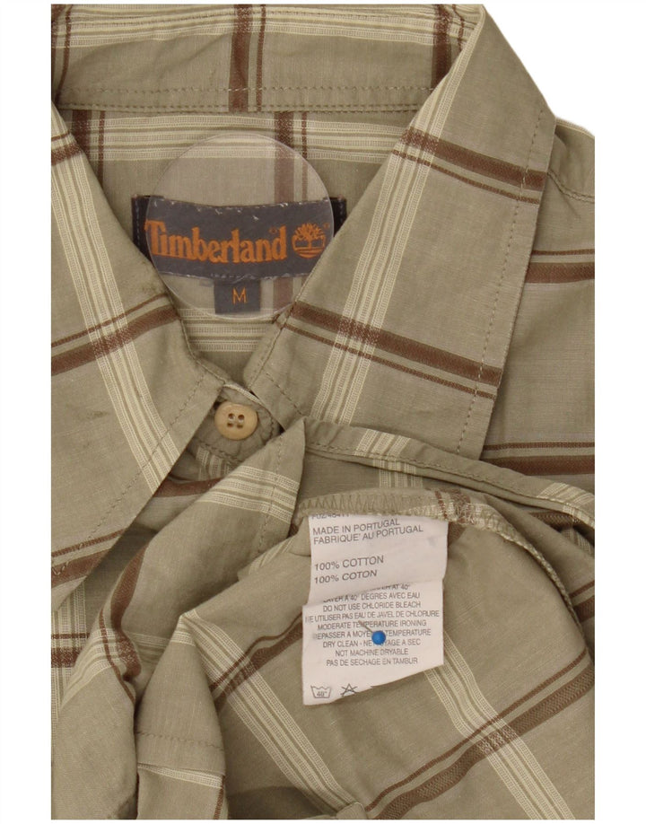 Timberland Dameskjorte UK 14 Medium Khaki Ternet Bomuld