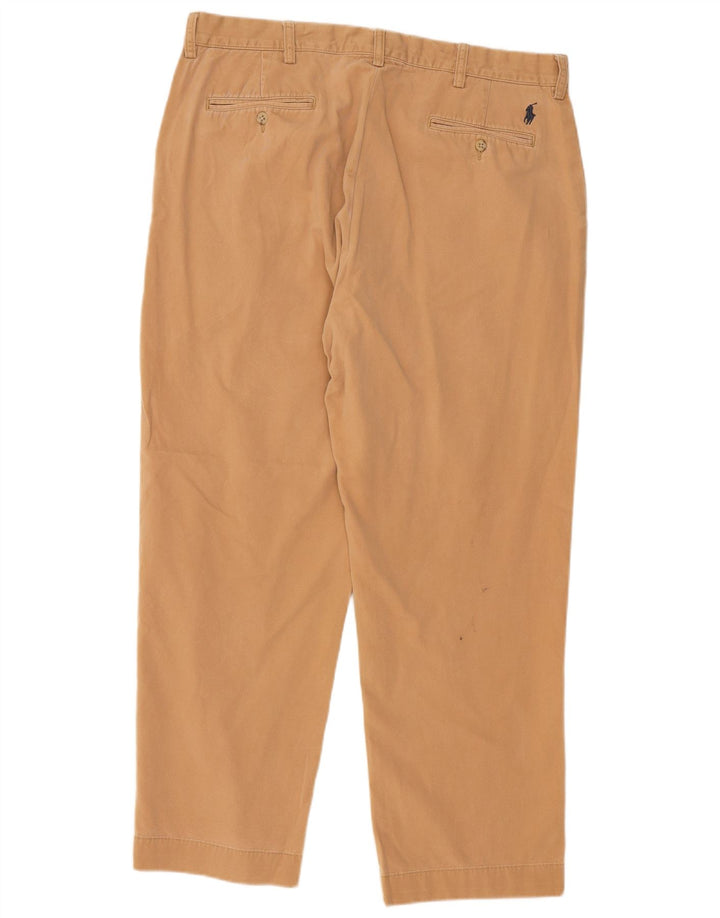 Polo Ralph Lauren Herre Lige Chino Bukser W38 L30 Beige Bomuld Classic