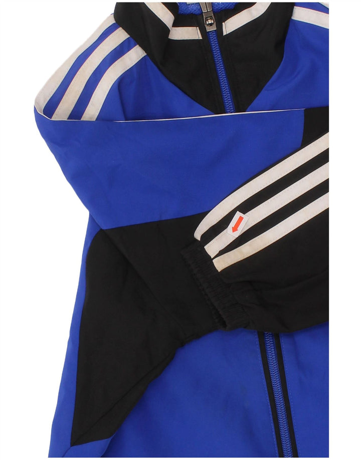 ADIDAS Træningsdragt til drenge Topjakke 7-8 år Blå Colourblock Polyester