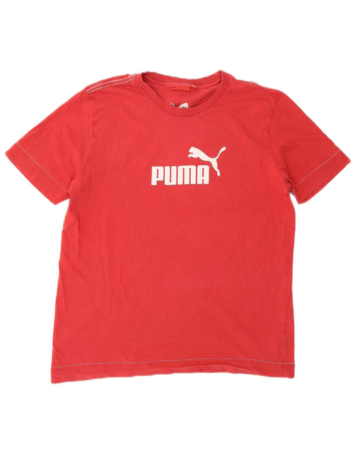 Puma Herre Grafisk T-Shirt Top Medium Rød