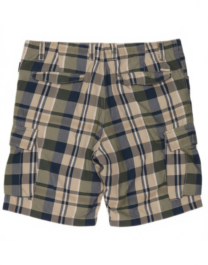 Sisley Herre Cargo Shorts IT 50 Large W36 Flerfarvet ternet bomuld