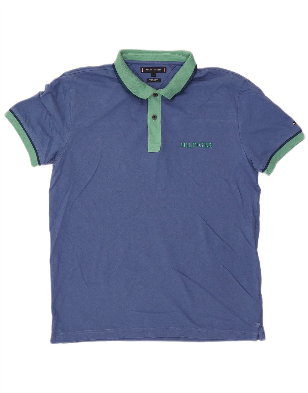 TOMMY HILFIGER Herre Regular Fit Polo Shirt Medium Blue Bomuld