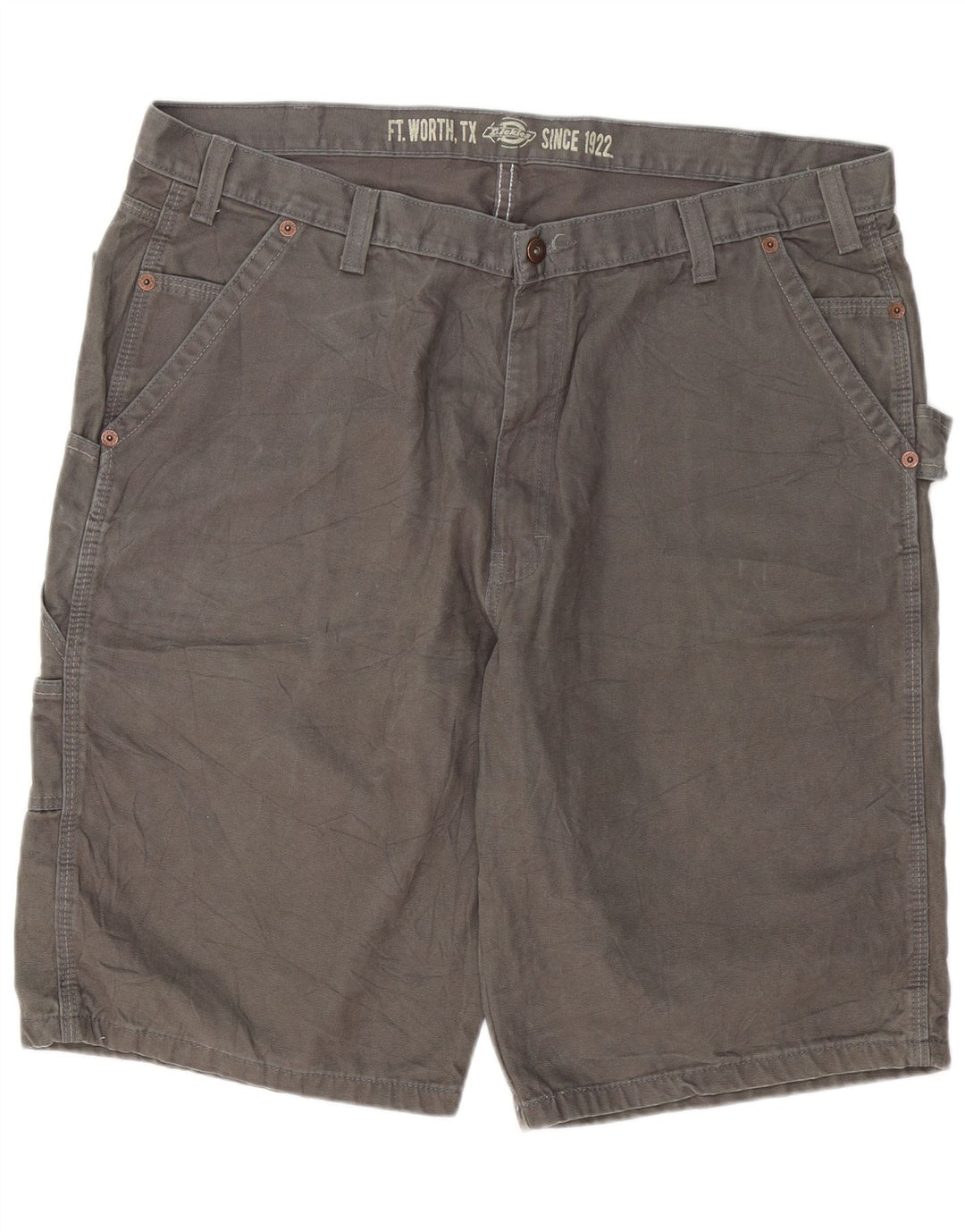 Dickies Herre Relaxed Fit Cargo Shorts W42 2XL Grå Bomuld