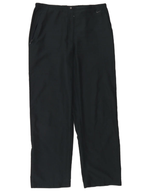 Nike Womens Straight Trousers UK 16/18 Large W34 L30 Navy Blue