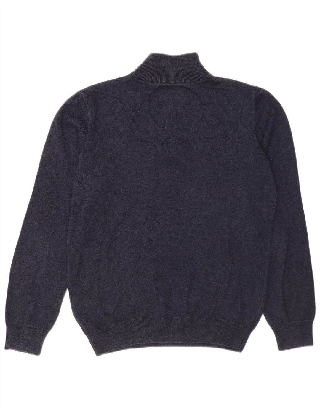 Superdry sweater med lynlås til mænd mellem marineblå bomuld