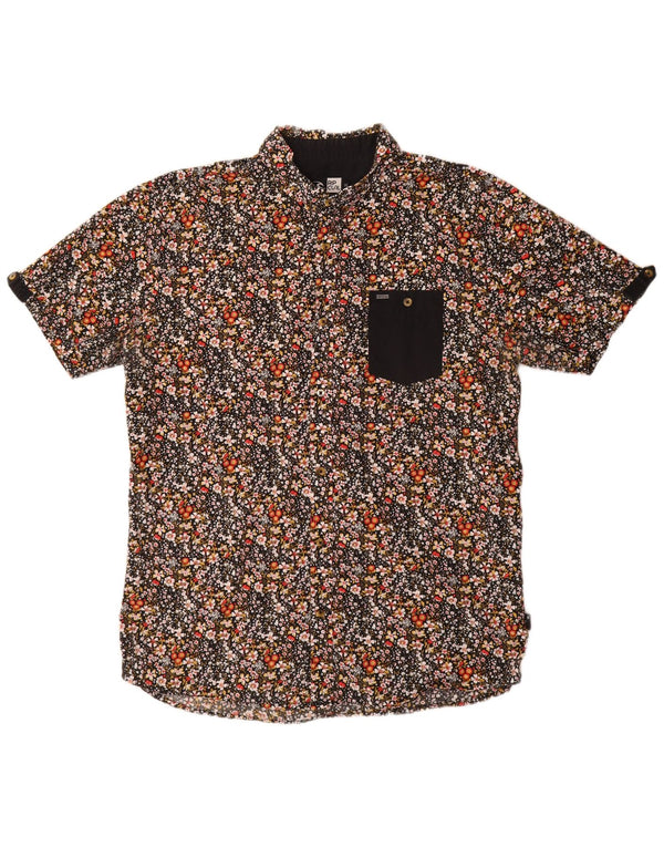 Rip Curl Herre kortærmet skjorte XL flerfarvet blomster