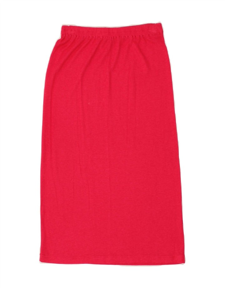 VINTAGE Womens Midi Skirt W26 Small Pink Vintage Vintage and Second-Hand Vintage from Messina Hembry 