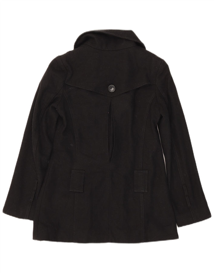 Topshop Dame Trench Coat UK 6 XS Sort Uld