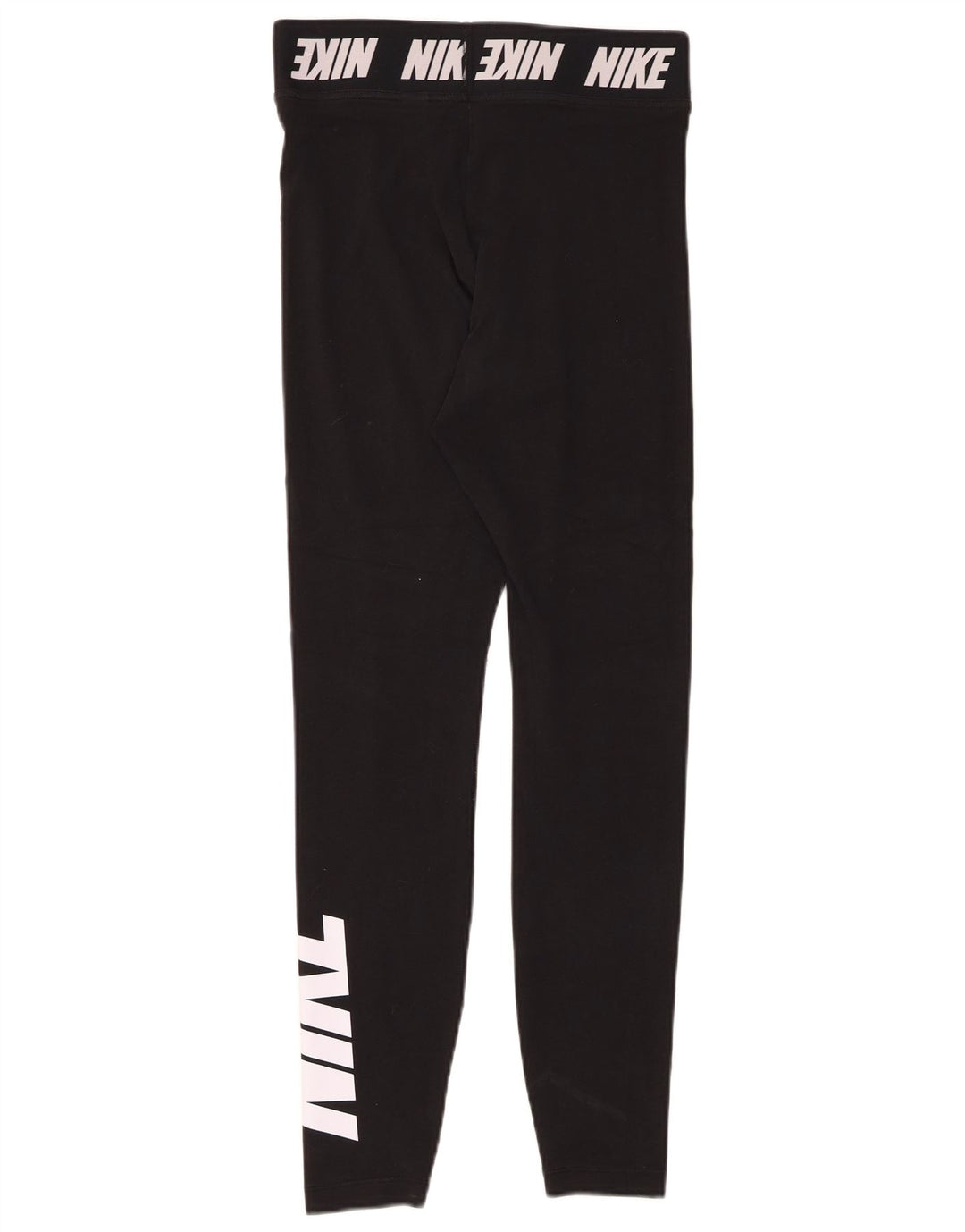 NIKE Grafiske Leggings til kvinder UK 8 Lille sort bomuld