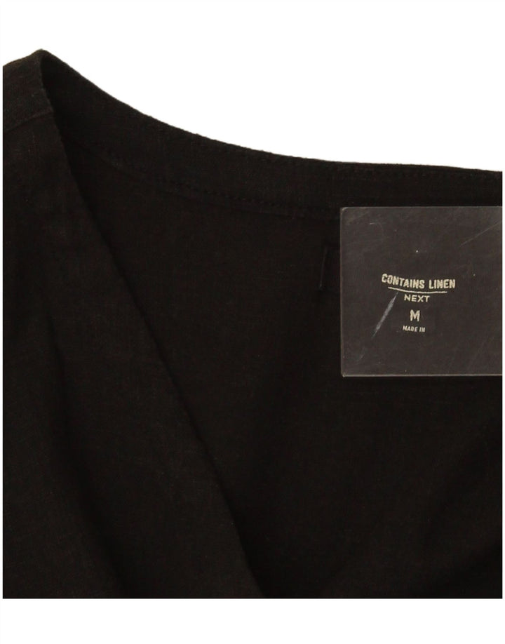 Næste Damekjole UK 12 Medium Black Floral Linen