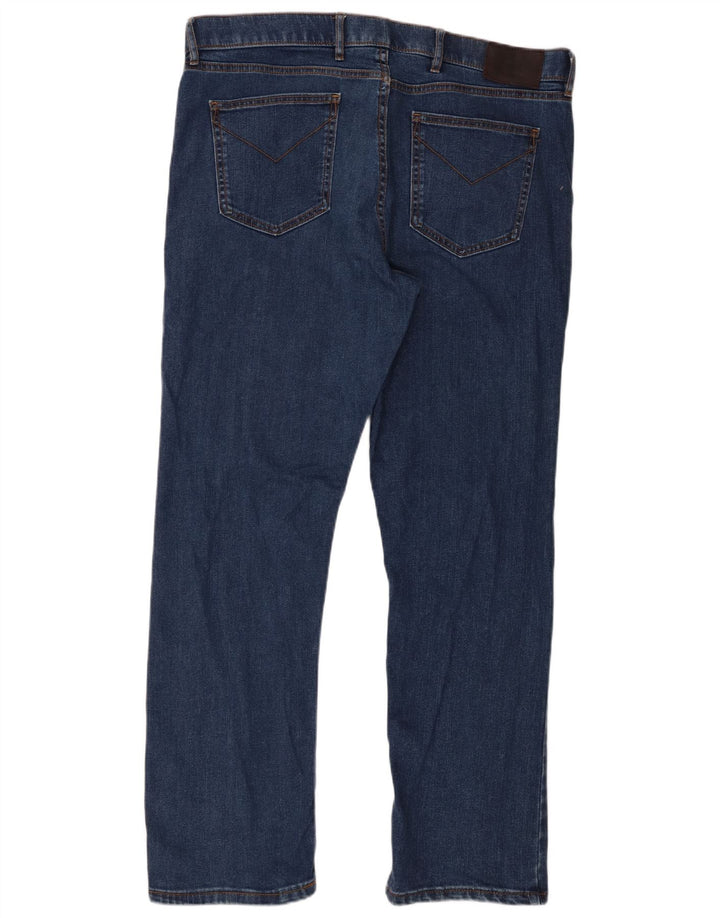 Marks & Spencer Straight Jeans til mænd W38 L31 Blå bomuld
