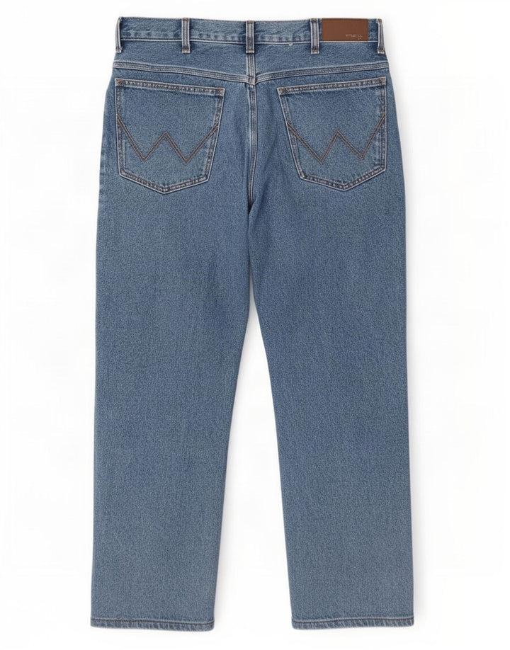 Wrangler Straight Jeans til mænd W38 L27 blå bomuld