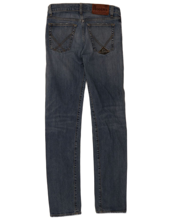 Roy Rogers Herre Distressed Skinny Jeans W30 L32 Blå Bomuld