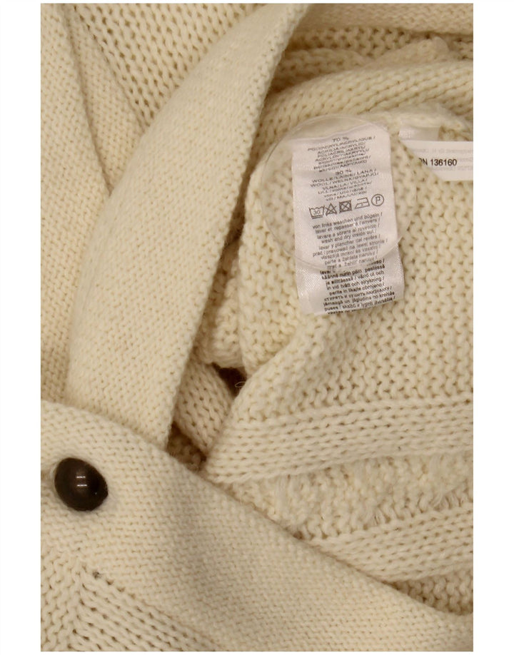 Vintage dame cardigan sweater IT 42 Medium Off White Akryl