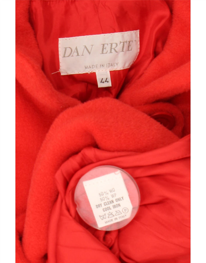 Vintage oversize overfrakke til kvinder IT 44 Medium rød uld