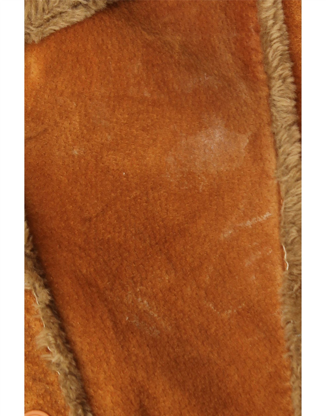Vintage Dame Shearling Coat UK 18 XL brunt læder