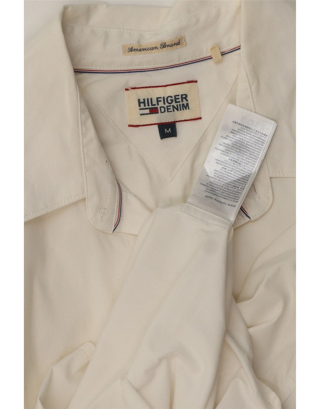 Tommy Hilfiger Herreskjorte Medium Off White Bomuld