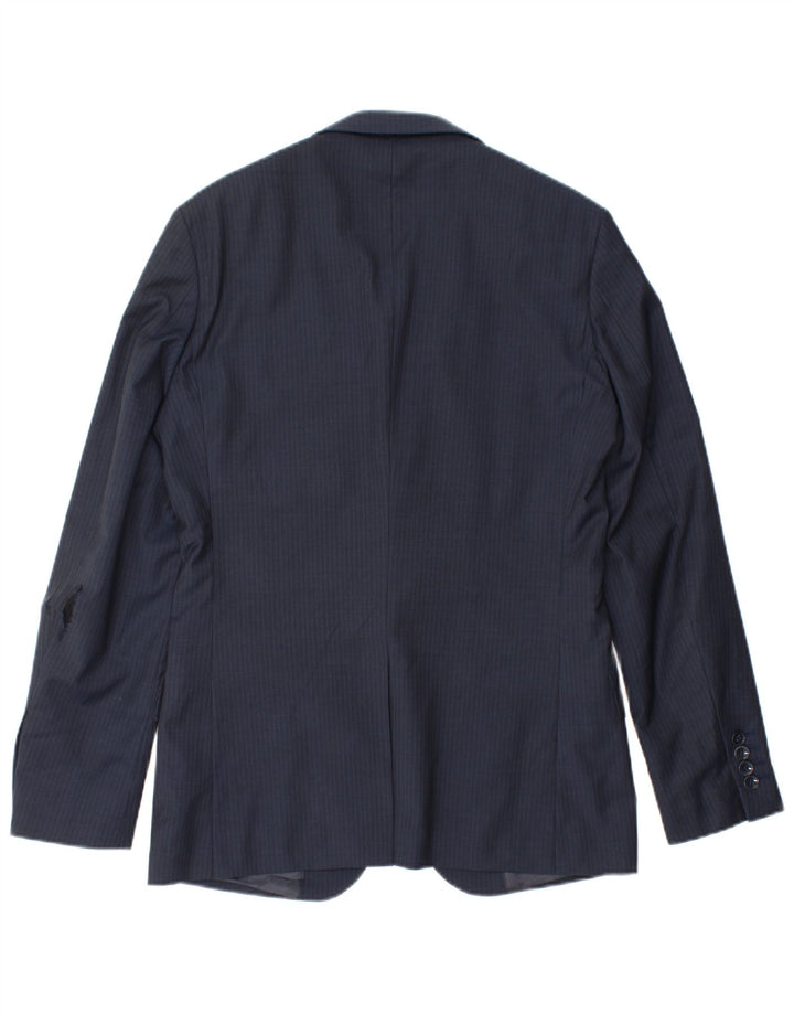 Reiss Herre 1-knap blazerjakke UK 36 Lille marineblå uld
