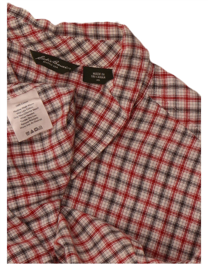 Eddie Bauer Dameskjorte UK 18 XL Flerfarvet ternet bomuld