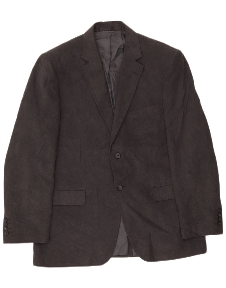 Marks & Spencer Herre 2-knap Regular Fit Blazer Jacket UK 40 Large Grå