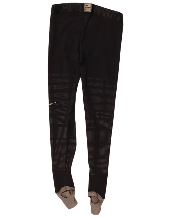 Nike grafiske leggings til mænd XL sort nålestribet polyester