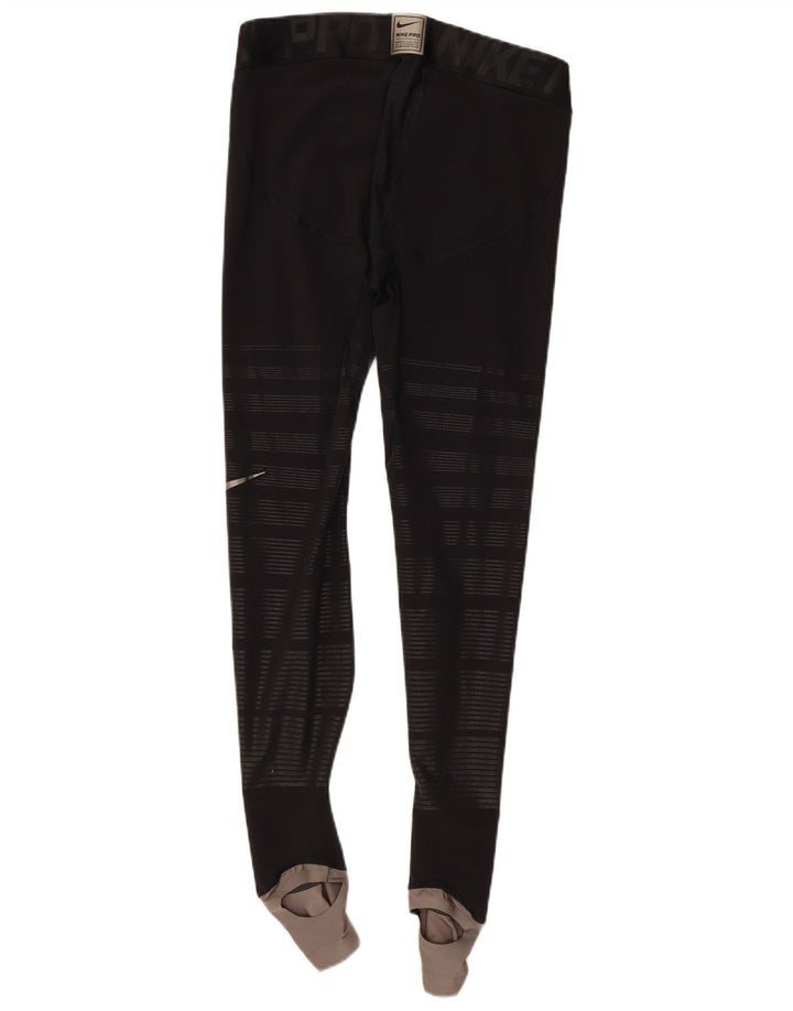 Nike grafiske leggings til mænd XL sort nålestribet polyester