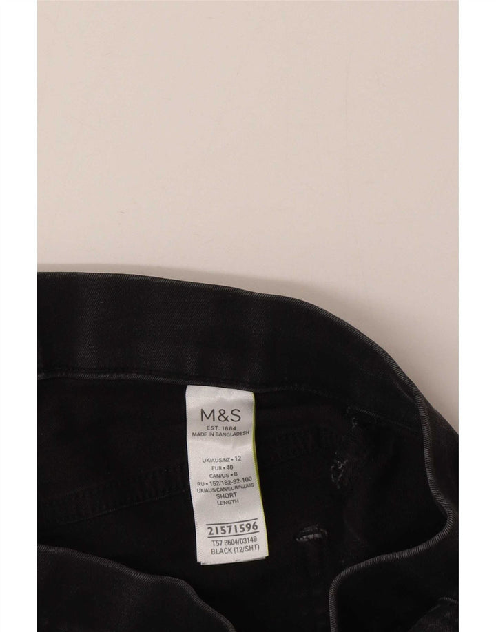 Marks & Spencer Dame Jegging Jeans UK 14 Medium W28 L26 Sort Bomuld