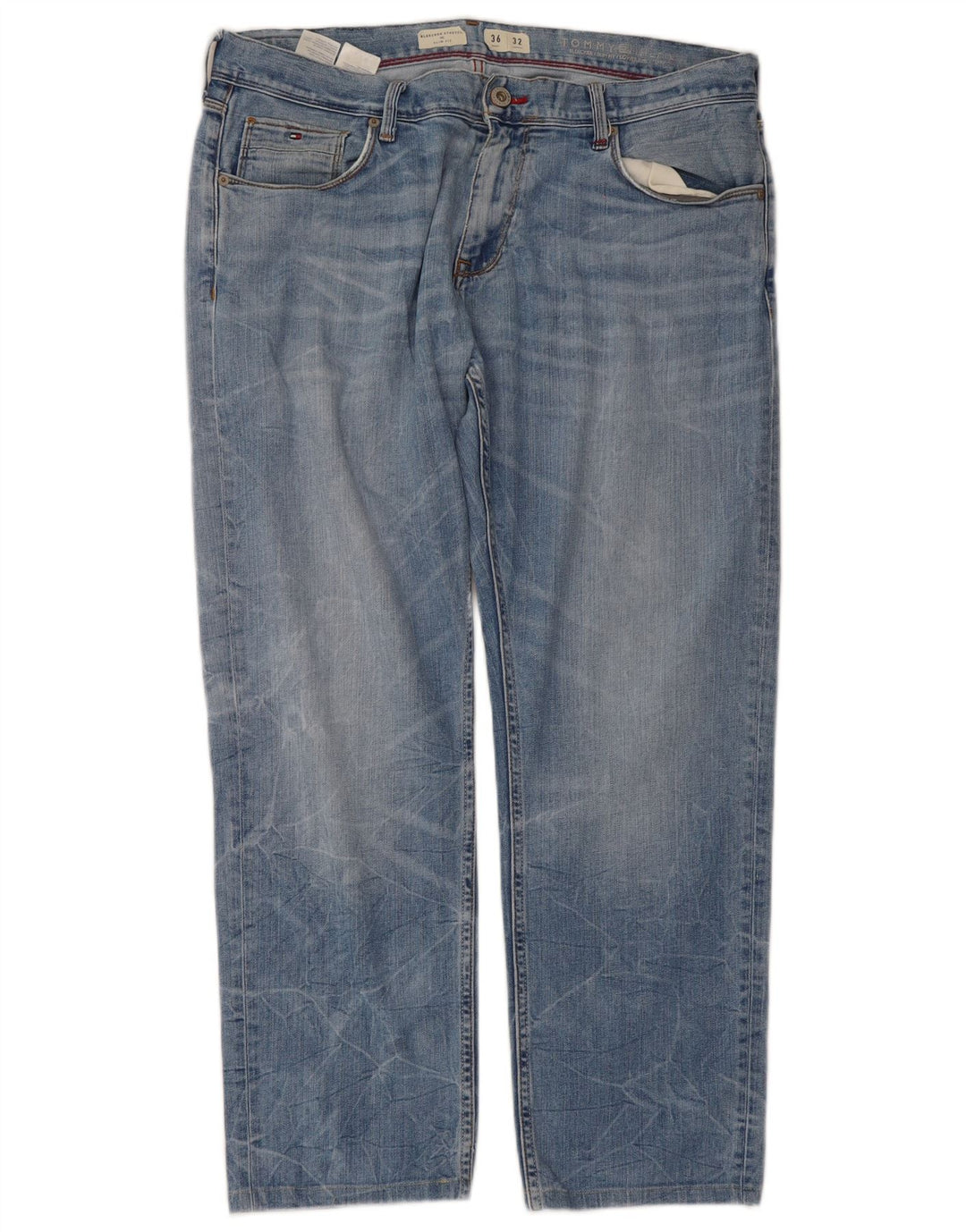 Tommy Hilfiger Herre Bleecker Slim Jeans W36 L28 Blå Bomuld