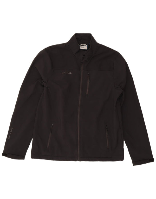 Mountain Warehouse Herre Windbreaker Jacket UK 40 Large Black Polyester