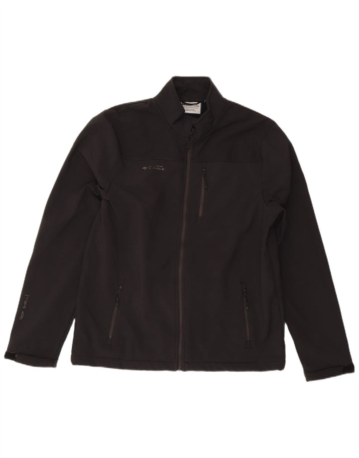 Mountain Warehouse Herre Windbreaker Jacket UK 40 Large Black Polyester