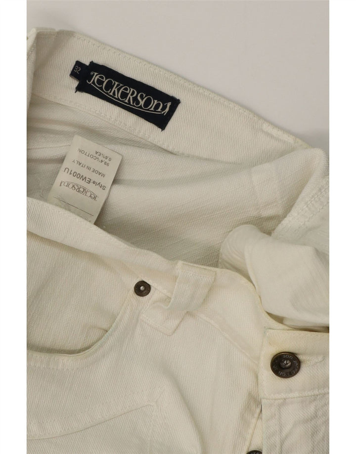 JECKERSON Straight jeans til mænd W32 L32 Hvid bomuld