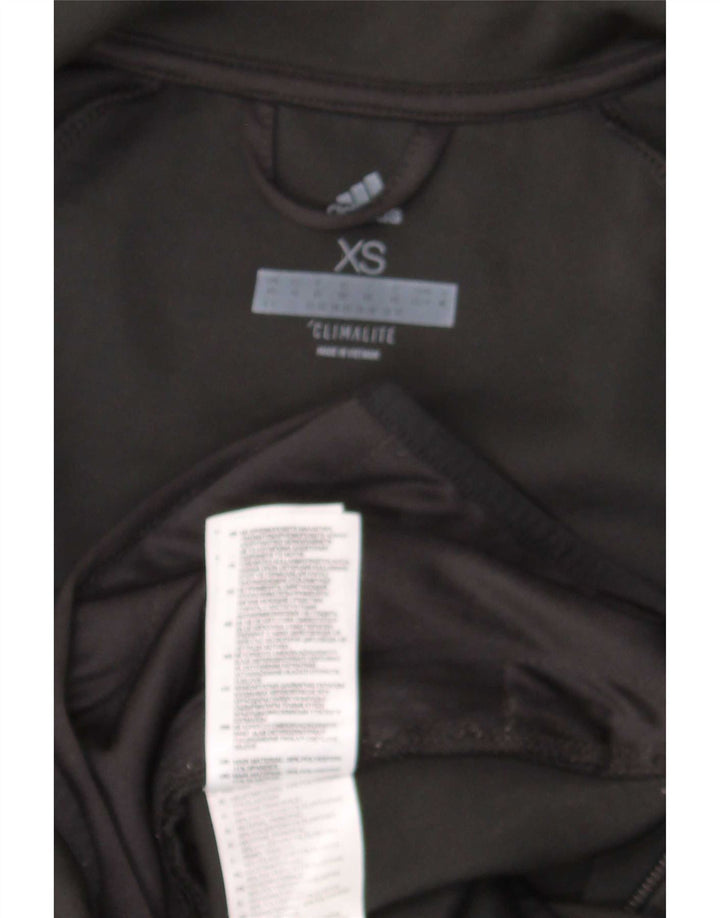 Adidas Dame Climalite Træningsdragt Topjakke UK 4/6 XS Sort Polyester