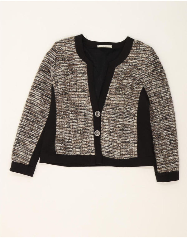 Giulia Galanti Dame 2 Button Blazer Jacket IT 48 XL Grå Colourblock