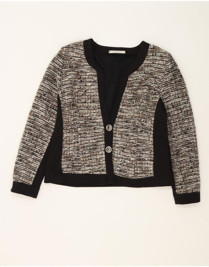 Giulia Galanti Dame 2 Button Blazer Jacket IT 48 XL Grå Colourblock
