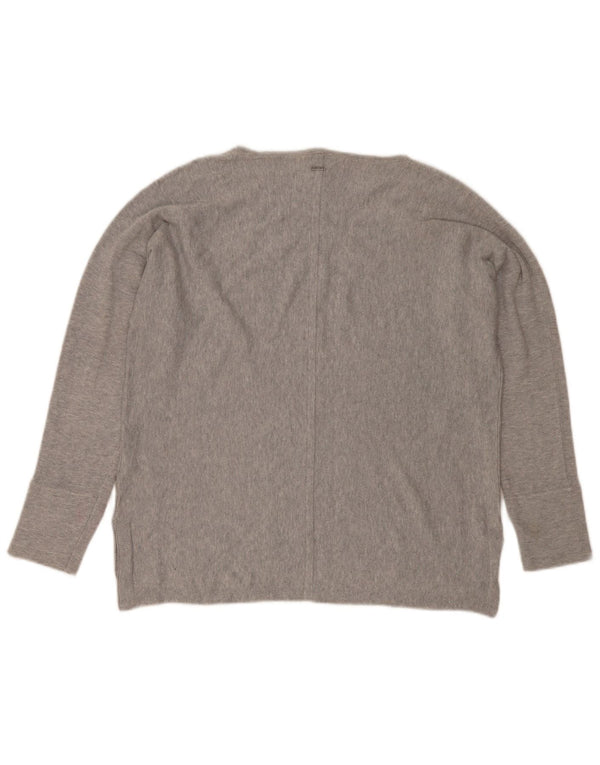 White Stuff Womens Boat Neck Jumper Sweater UK 14 Large Grey Flecked