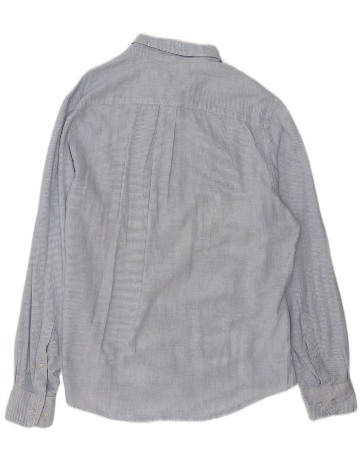 MURPHY & NYE Herreskjorte XL Blå nålestribet bomuld