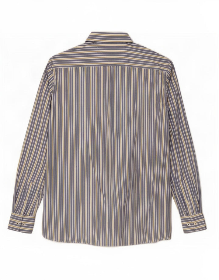Tommy Hilfiger Herre Custom Fit skjorte mellemblå stribet bomuld