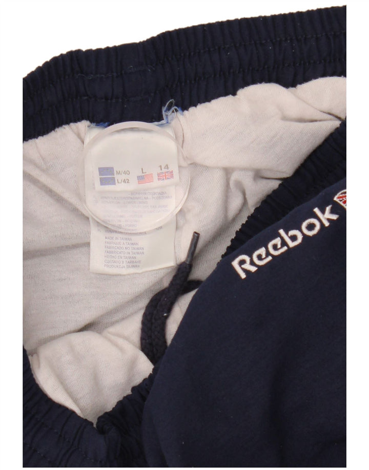 Reebok Herre træningsdragt Bukser UK 14 Large Navy Blue Polyester