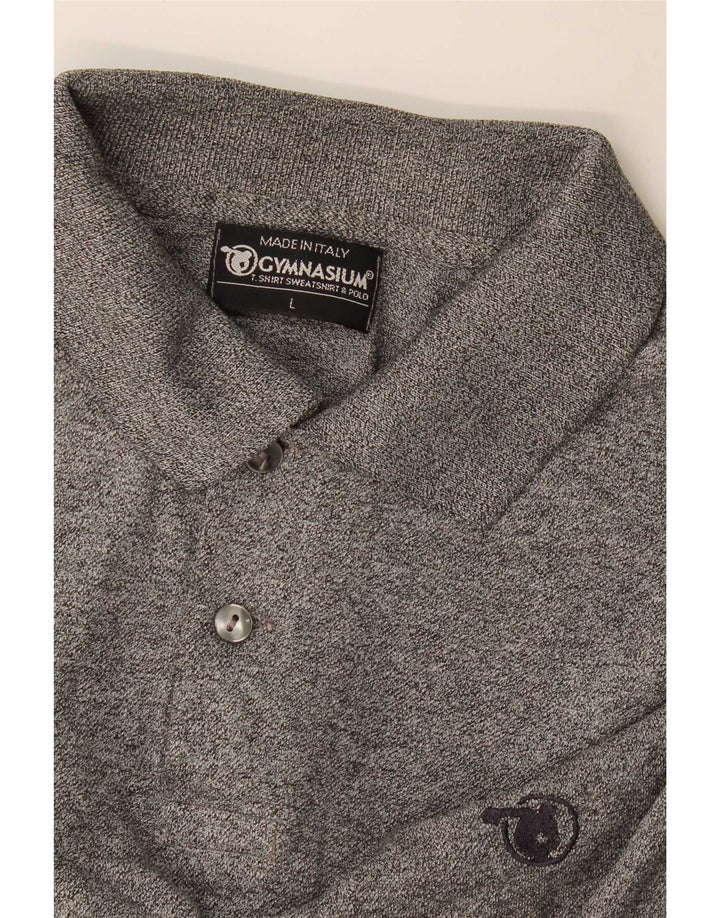 Gymnasium Herre Polo Shirt Stor Grå Flecked