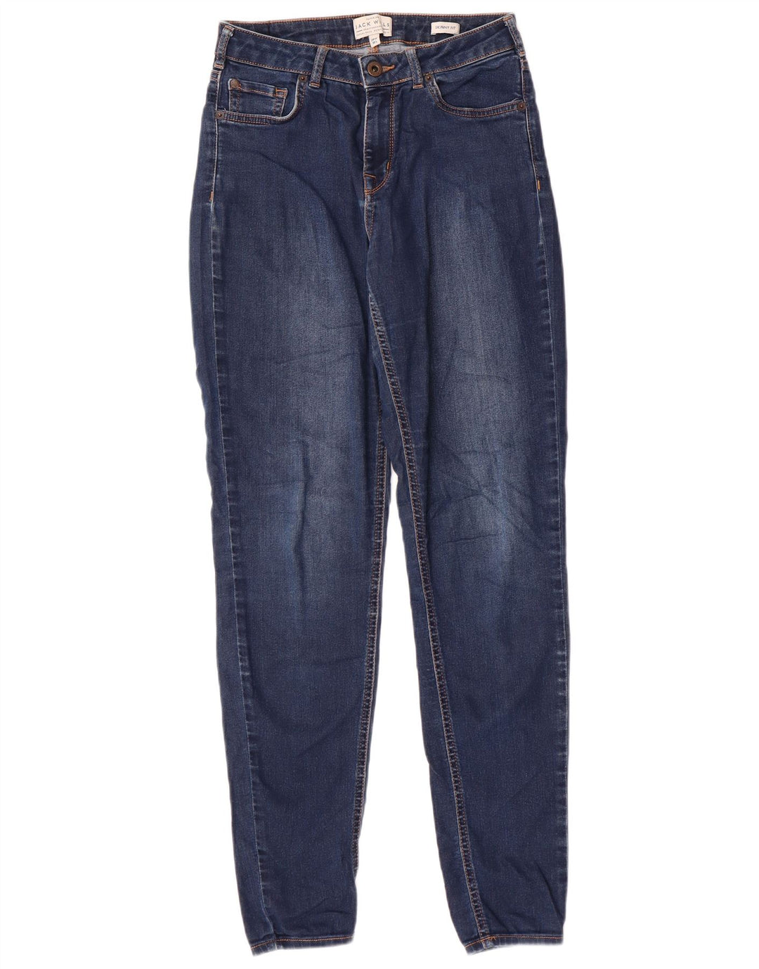 JACK WILLS Dame Skinny Jeans W28 L30 Marineblå Bomuld
