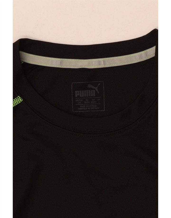 Puma Herre Top Langærmet Stor Sort Colourblock