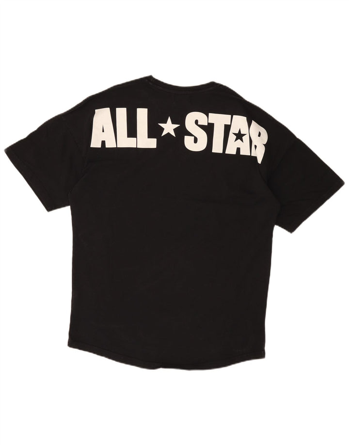 Converse grafisk t-shirt til mænd, lille sort bomuld